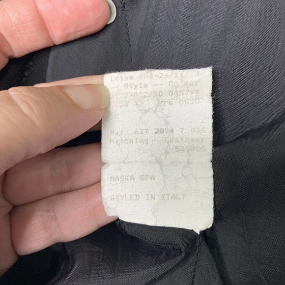 Istvan Francer Strong Shoulder Doublebreasted Wool Jacket Womens 8 ITALY—READ - Picture 9 of 12